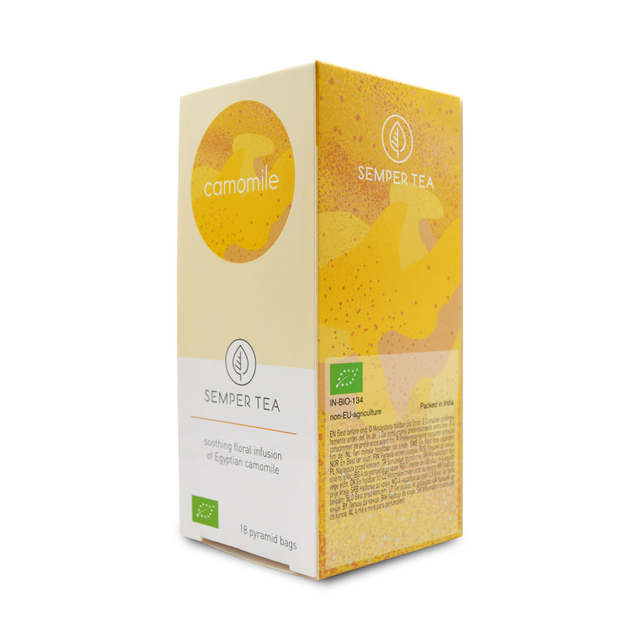 comprar infusion ecologica online manzanilla en bolsita piramidal semper tea