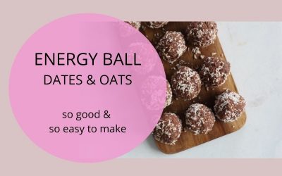 Date and oat balls paired with a fruit tisane tea | Vegan sweets
