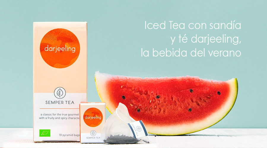 iced tea con sandia y te darjeeling semper tea