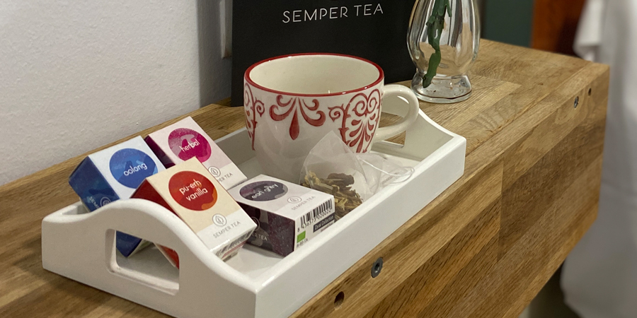 Umweltfreundliche Tee-Verpackungen für die Gastgewerbebranche semper tea